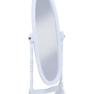 Foyet Oval Cheval Mirror White