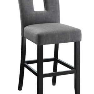 Alandale Upholstered Counter Height Stools Grey and Black (Set of 2)