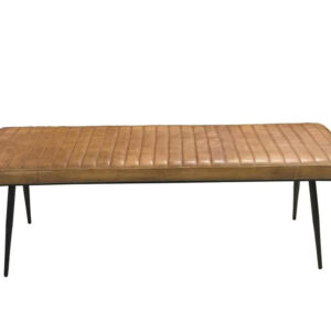 Misty Cushion Side Bench Camel and Black