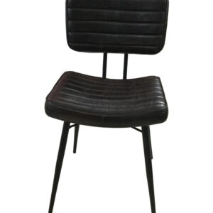 Partridge Padded Side Chairs Espresso and Black (Set of 2)