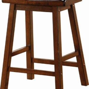 Durant Wooden Counter Height Stools Chestnut (Set of 2)