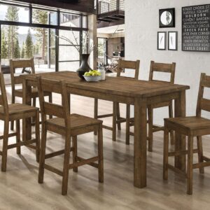 Coleman Counter Height Table Rustic Golden Brown