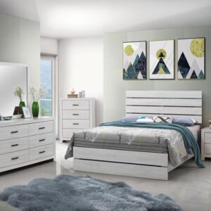 Brantford Queen Panel Bed Coastal White