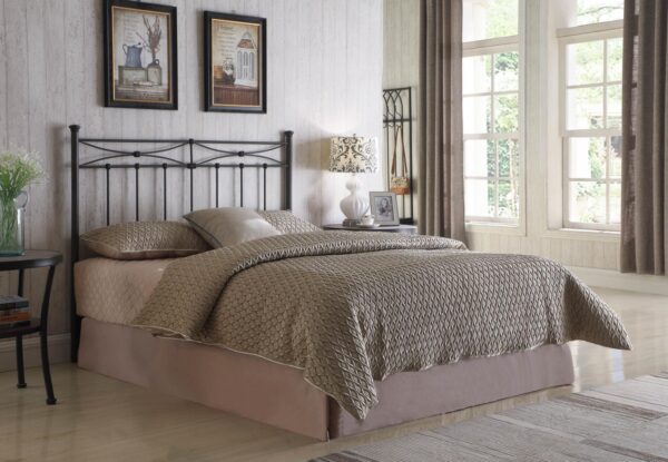 Lane Queen / Full Metal Headboard Rustic Bronze