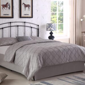 Bryant Queen / Full Metal Arched Headboard Black