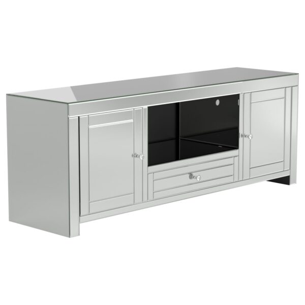 2-door TV Console Silver