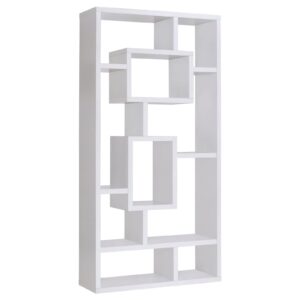 Howie 10-shelf Bookcase White