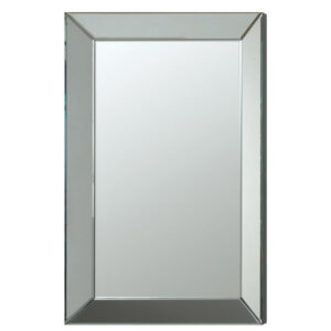 Pinciotti Rectangular Beveled Wall Mirror Silver