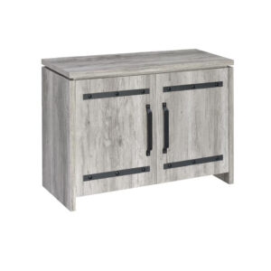 Enoch 2-door Accent Cabinet Grey Driftwood