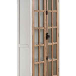 Tammi 2-door Tall Cabinet Antique White and Brown
