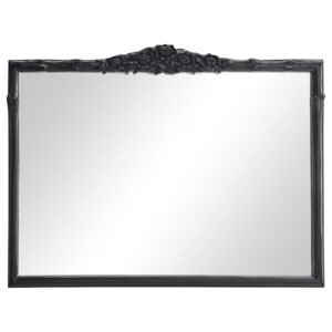 Sylvie Rectangular Mantle Mirror Black