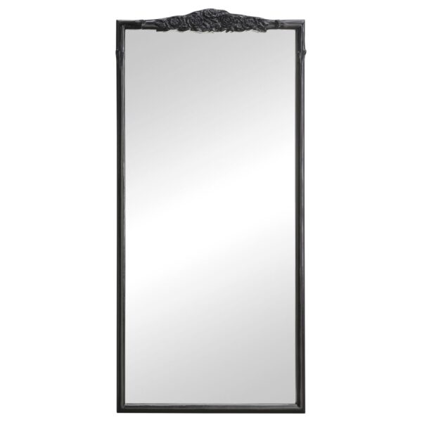 Sylvie Rectangular Floor Mirror Black
