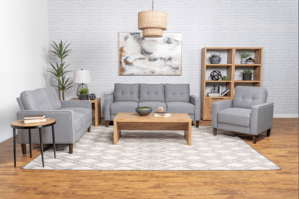 Newob Tufted Sofa, Loveseat & Chair